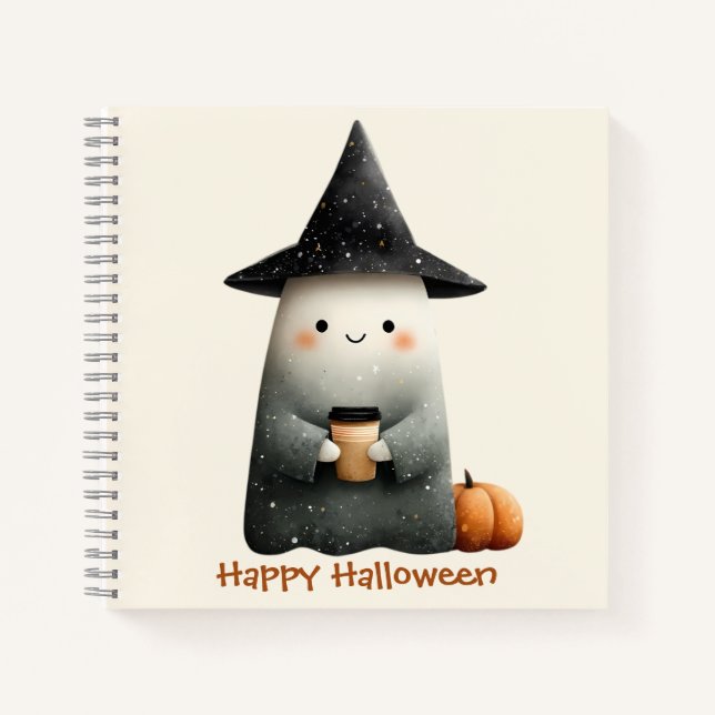 Cuaderno Dulce Fantasma con Café Halloween (Anverso)