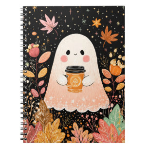Cuaderno Dulce Fantasma de Otoño con Café de Calabaza - Oto