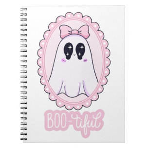 Cuaderno Dulce Fantasma Espeluznante Rosa BOO-tiful Kawaii