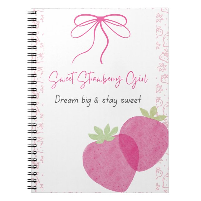 Cuaderno Dulce Fresa (Frente)