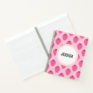 Cuaderno Dulce inspiración : Fresa personalizada