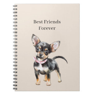 Cuaderno Dulce Lindo Marrón Crema Perro Chihuahua Mejores A