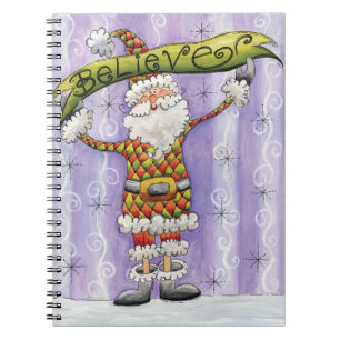 Cuaderno Dulce Navidad de dibujos animados, creo en Santa C