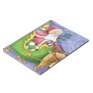 Cuaderno Dulce Papá Noel de dibujos animados de Navidad Tri