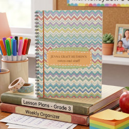 Cuaderno Dulce Patrón Retro Vuelta al Cole 