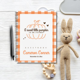 Cuaderno Dulce Pequeño Pumpkin: Baby Shower de Género Neutr