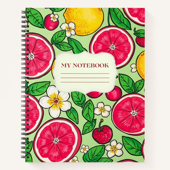 Cuaderno dulce y jugoso - colorido (Anverso)