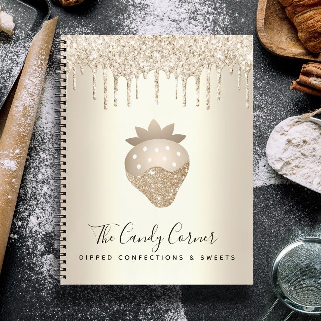 Cuaderno Dulces de Confección con Goteo de Purpurina de Fre (Subido por el creador)