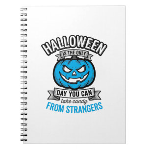 Cuaderno Dulces de Halloween de Extraños Calabaza Vintage D