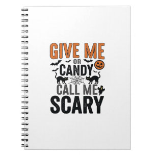 Cuaderno Dulces de Halloween o Llámame Gráfico Vintage Espe