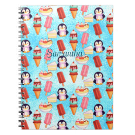 Cuaderno Dulces de helado de pingüino