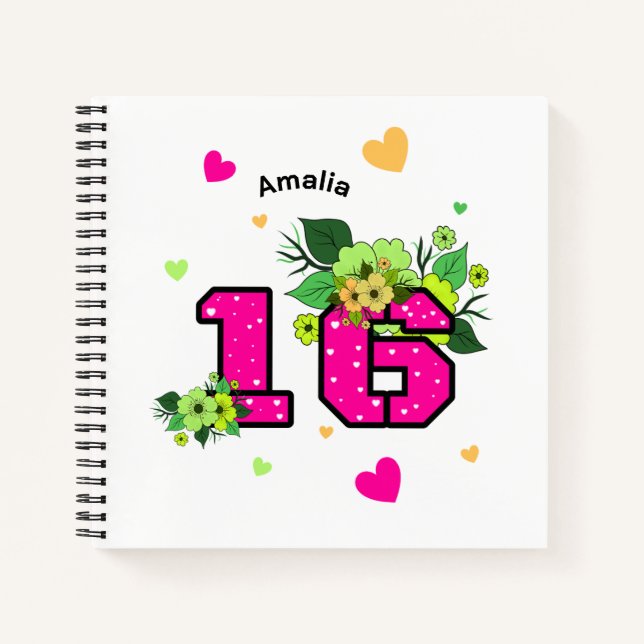 Cuaderno Dulces dieciséis (Anverso)