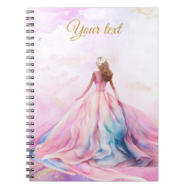 Cuaderno Dulces dieciséis rosa y dorado