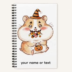 Cuaderno Dulces Mejillas Llenas de Halloween Hámster Truco