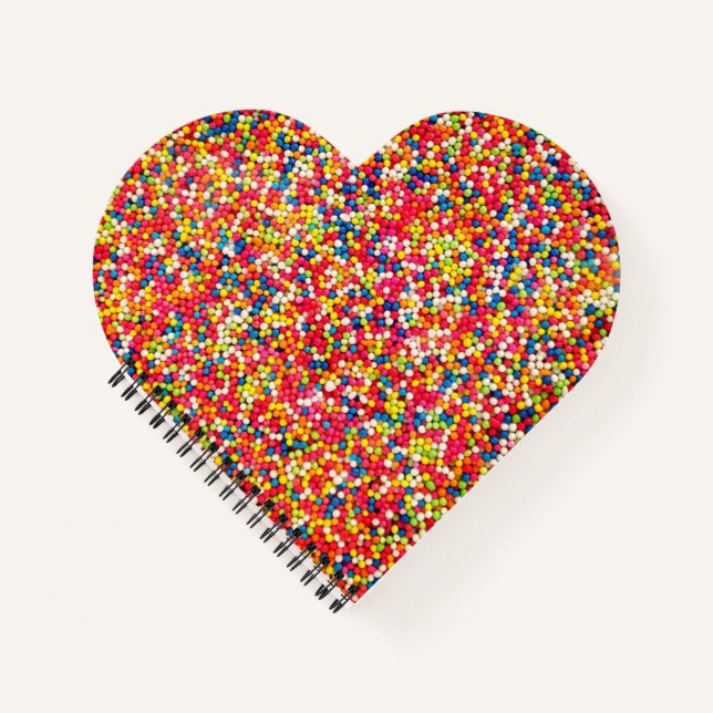 Cuaderno Dulces Sprinkles de Pastel de Caramelo de Arcoíris (Anverso)