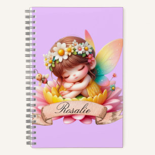 Cuaderno Dulces sueños de hada durmiendo linda y caprichosa