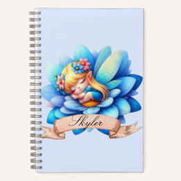 Cuaderno Dulces sueños de hada durmiendo linda y caprichosa