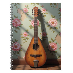 Cuaderno Dulcimer Antiguo Raro Instrumento de Seis Cuerdas