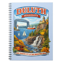 Cuaderno Duluth, Minnesota Souvenir Notebook, North Shore