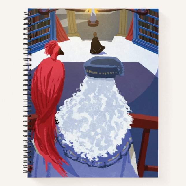 Cuaderno Dumbledore & Fawkes en Balcony (Anverso)