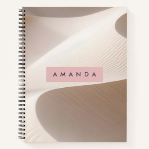 Cuaderno Duna mínima de desierto personalizada Estética neu