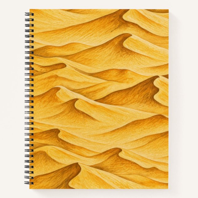 Cuaderno Dunas de arena dorada del desierto (Anverso)