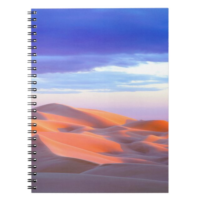 Cuaderno Dunas de arena glamis al atardecer (Frente)