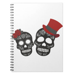 Cuaderno Dúo de cráneo negro Thunder_Cove