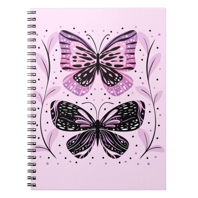 Cuaderno Dúo de la mariposa negrita (Frente)