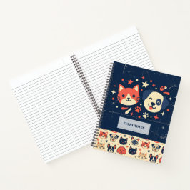 Cuaderno Dúo Retro de Gato y Perro
