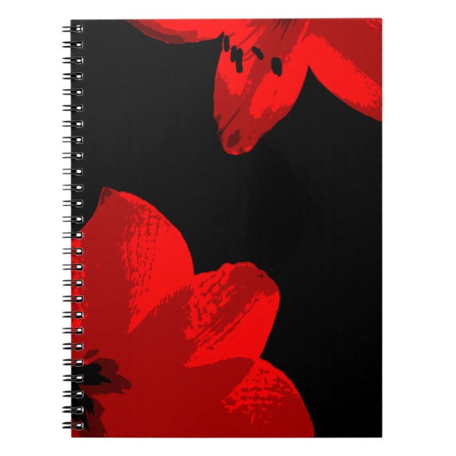 Cuaderno dúo rojo amaryllis (Frente)