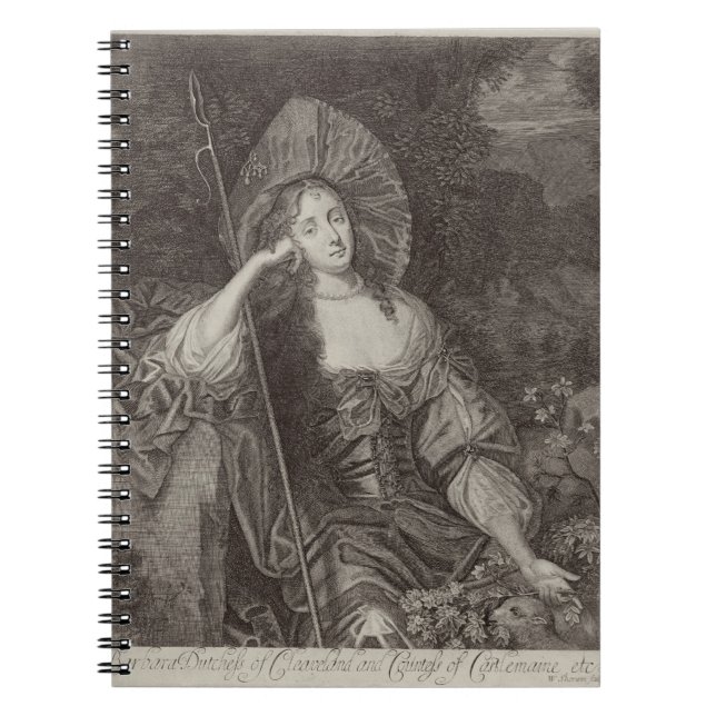 Cuaderno Duquesa de Barbara de Cleaveland (1641-1709) como (Frente)