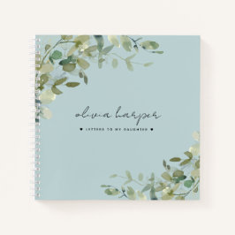 Cuaderno Duste Blue Botanical Letters to Daughter Journal