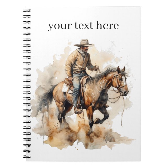 Cuaderno Duste paseo por el sendero en acuarela, personaliz (Frente)