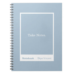 Cuaderno Dusty Blue Block Quote Classic
