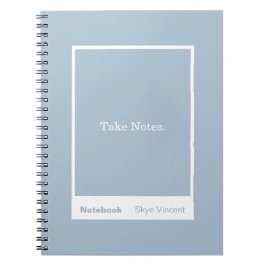 Cuaderno Dusty Blue Block Quote Classic