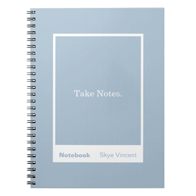 Cuaderno Dusty Blue Block Quote Classic (Frente)