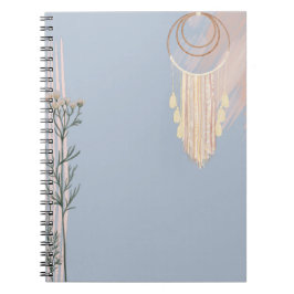 Cuaderno Dusty Blue BOHO Dream Catcher Custom Stationery