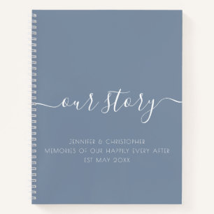 Cuaderno Dusty Blue Our Story Recuerdos de la pareja