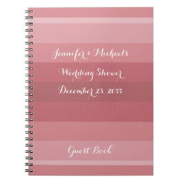 Cuaderno Dusty Rosa Wedding Shower Fiesta Aniversario
