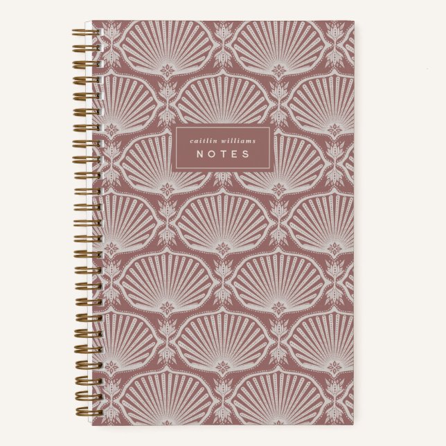 Cuaderno Dusty Rose | Deco Fans Personalized Notebook (Anverso)