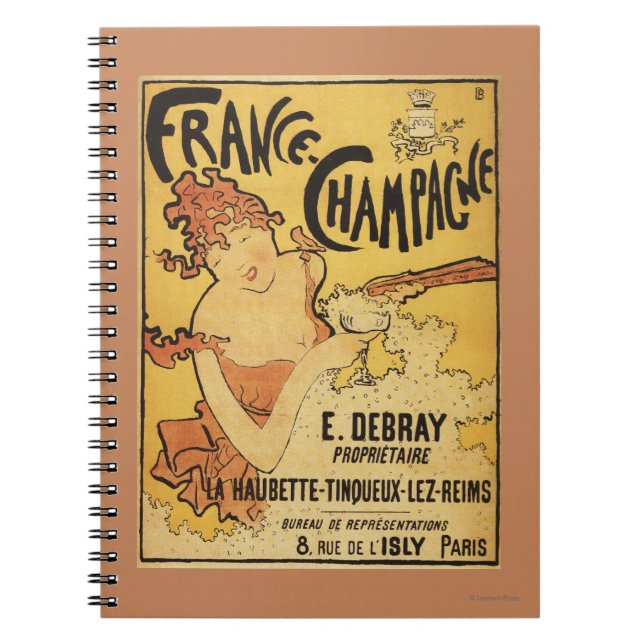 Cuaderno E. Debray Champagne Poster de publicidad (Frente)