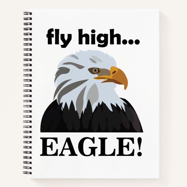 Cuaderno Eagle Bald Eagle Fly High Eagle (Anverso)