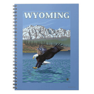 Cuaderno Eagle calvo que se zambulle - Wyoming