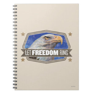 Cuaderno Eagle-Deje el anillo de la libertad