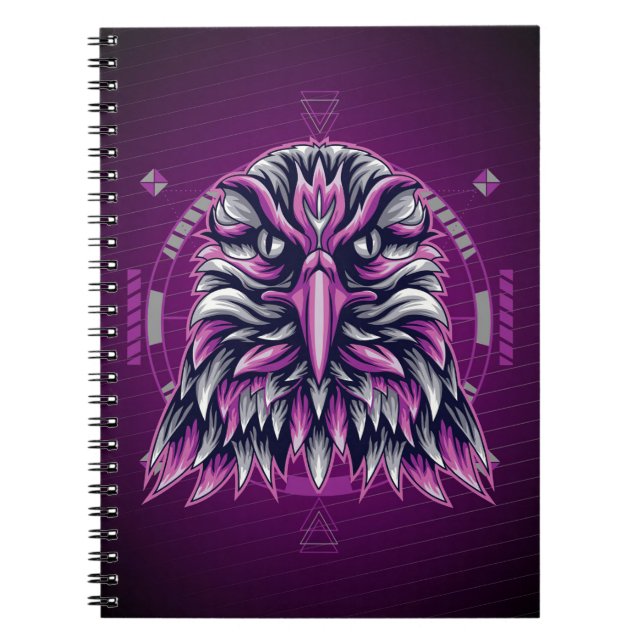 Cuaderno Eagle Purple Geométrico (Frente)