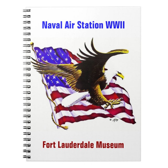 Cuaderno Eagle y bandera (Frente)