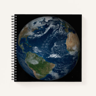 Cuaderno Earth With Clouds And Sea Ice