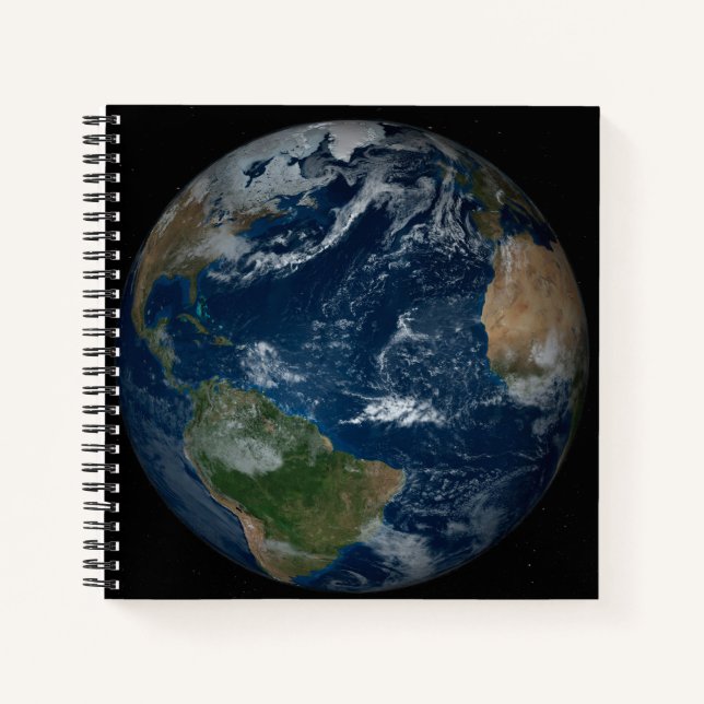 Cuaderno Earth With Clouds And Sea Ice (Anverso)