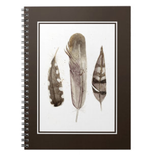 Cuaderno Earthtone Feathers II